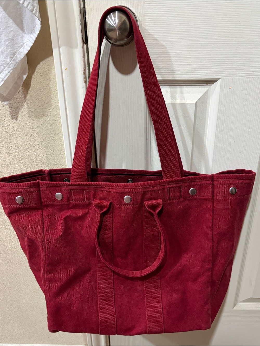 ALEX MILL WEEKDAY TOTE IN FIREBRICK